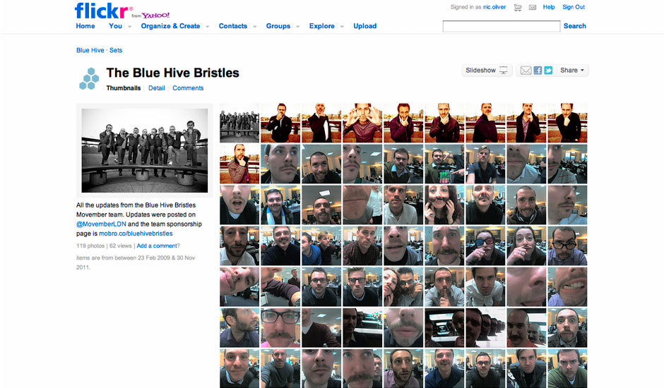 Blue Hive Movember Flickr 